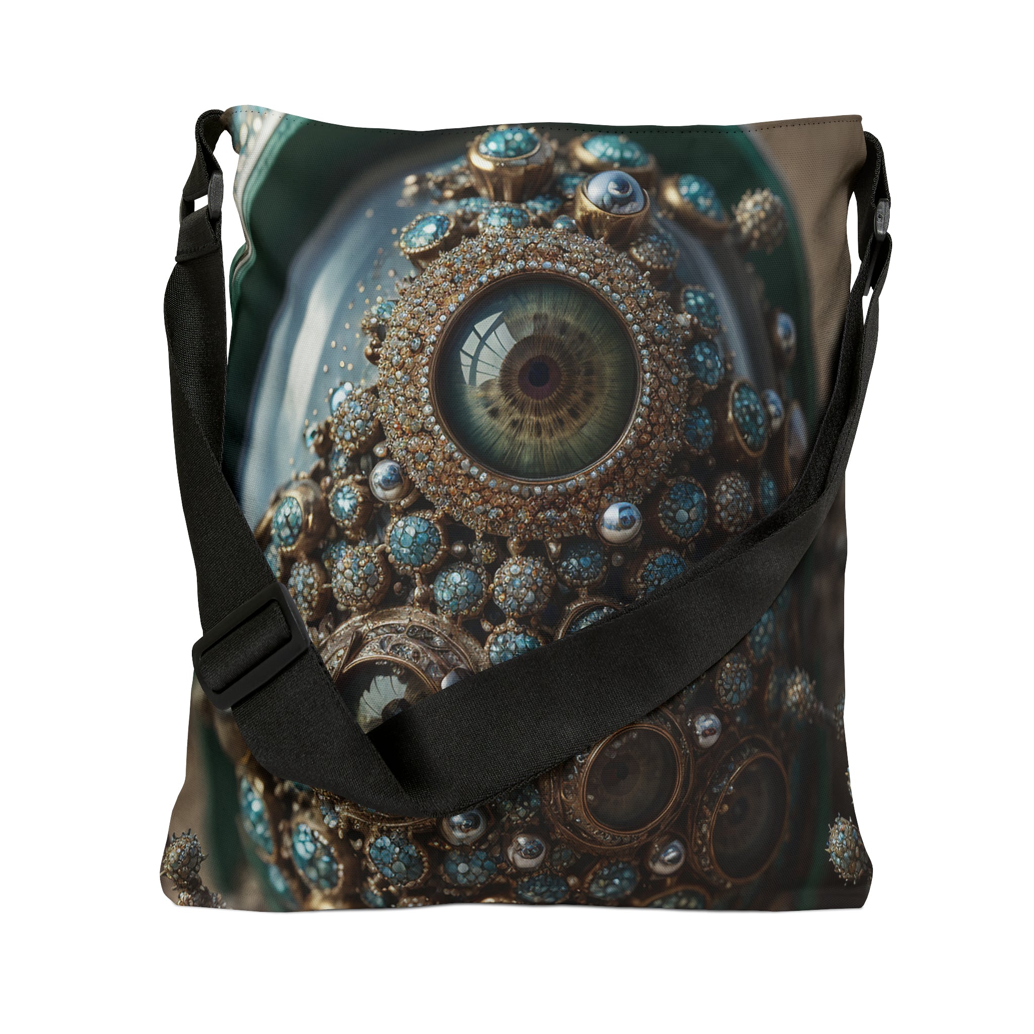 Turquoise Eyes - Adjustable Tote Bag