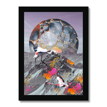 Flamingo Moon Framed Print