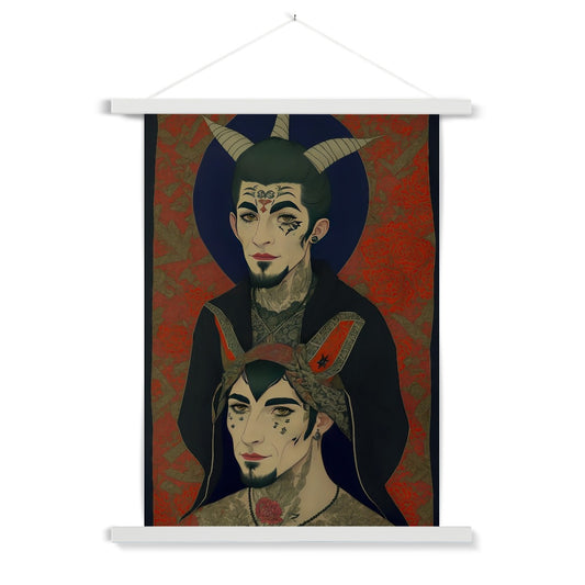Father & Son Fine Art Print with Hanger