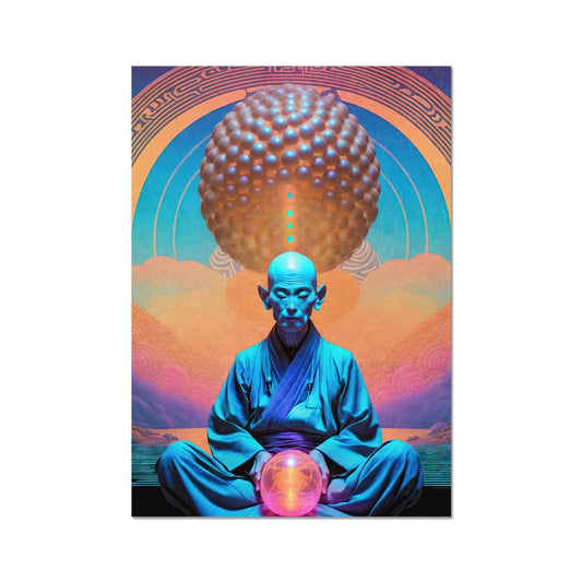 Blue Buddha Fine Art Print